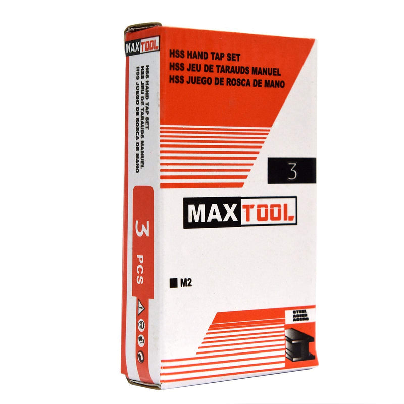 MaxTool 5/16-24 Hand Threading Tap Sets Including Taper+Plug+Bottom High Speed Steel M2 Taps Set 24-TPI FULLY GROUND RIGHT HAND; HSF02W00R020F