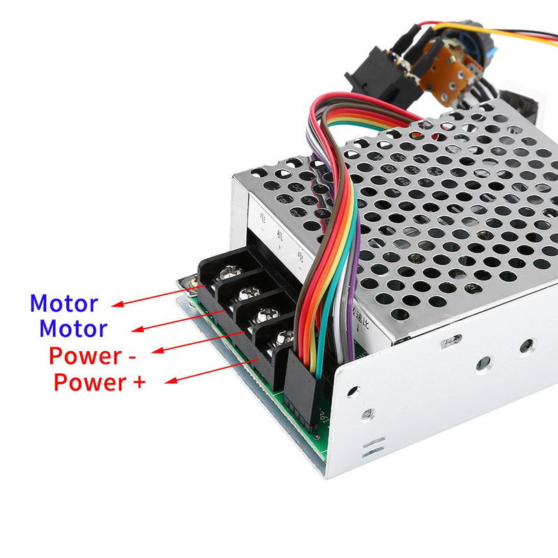 DC Motor Speed Controller, DC10V-55V PWM Reversible Motor Controller Switch with Digital Display