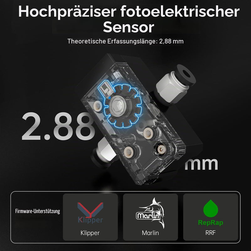 Bigtreetech SFS V2.0 Smart Filament Sensor Upgrade for 1.75 mm Filamen | Bi-Directional Photoelectric Filament Break Sensor for SKR Mini E3 V3.0 Manta M8P Octopus Pro BTT Pi Control Board