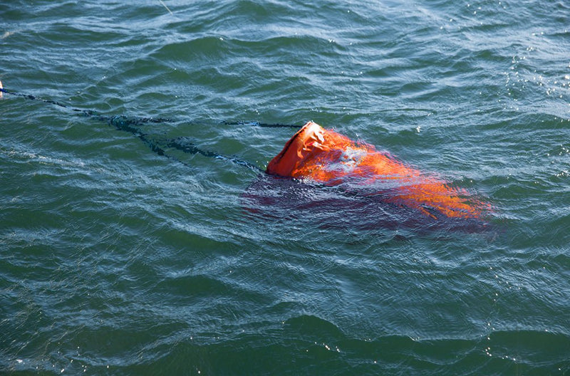 Sea Anchor Drift Sock,24”/32”/42” Parachute Drift Anchor with Harness Buoy for Marine Boat/Yacht/Jet Ski/Inflatable/Power Boat/Sail Boat Orange 32'' for 16-20ft Boat