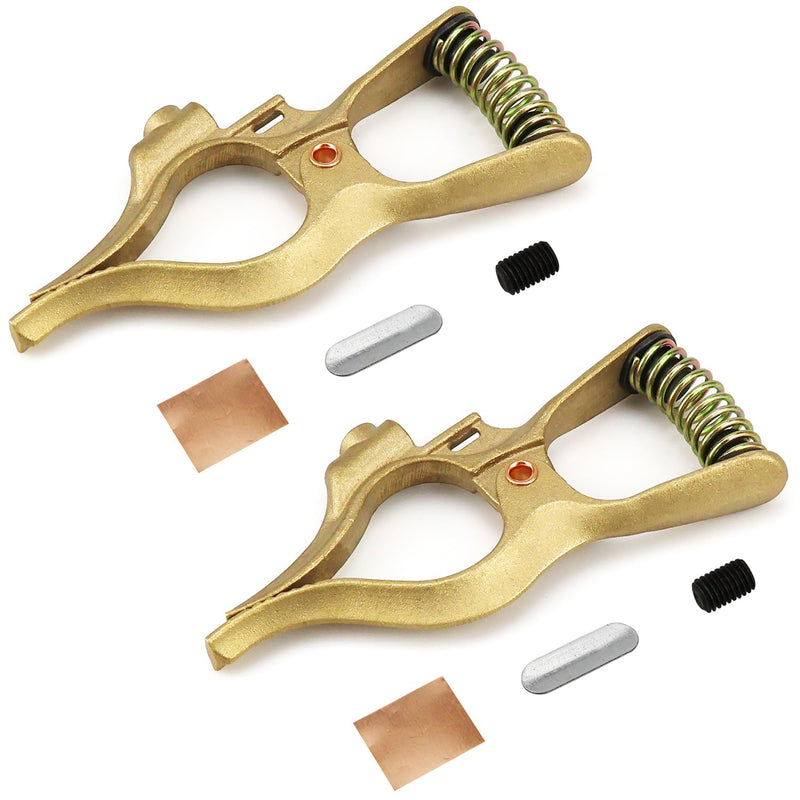 300-Amp T-Style Welding Ground Clamp Brass, 2-Pack 300-Amp 2 Pack