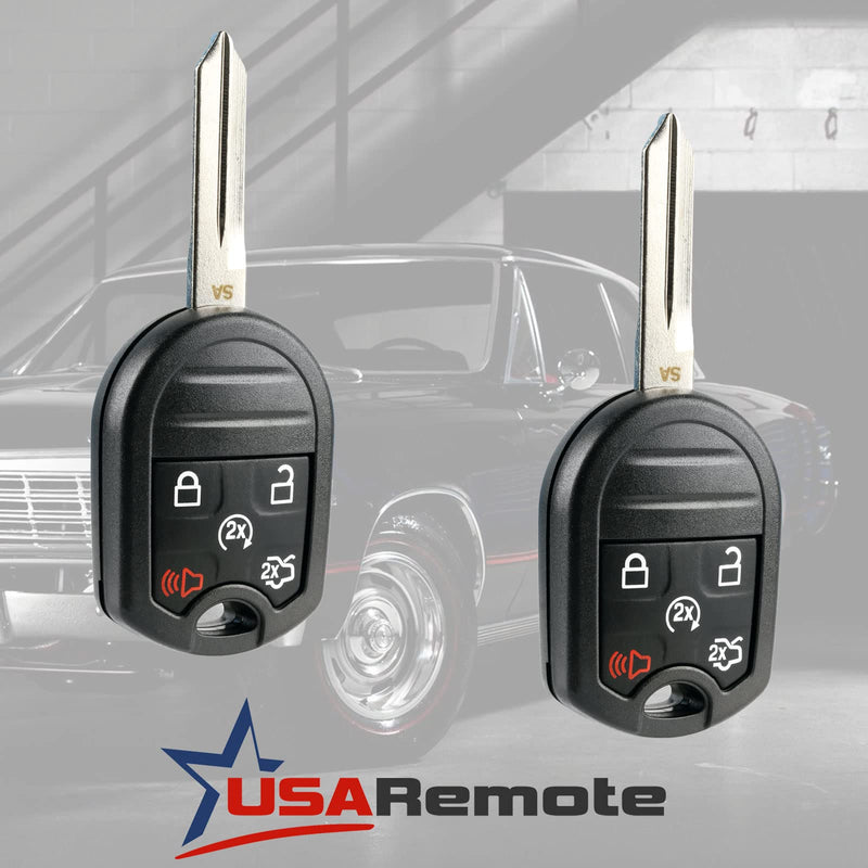 Car Key Fob Keyless Entry Remote Start fits Ford, Lincoln, Mercury, Mazda (CWTWB1U793 5-btn) - Guaranteed to Program 5-btn rs