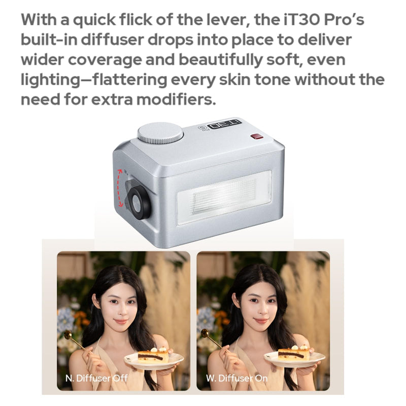 Godox iT30Pro F iT30Pro-F TTL Flash for Fujifilm Fuji Cameras, GN15 1.5s Recycle Time, 560 Full Power Flash, 1/8000 HSS, 2.4G Wireless, 2.8″ Full-Color Touchscreen Speedlight for Fuji (Black) Black