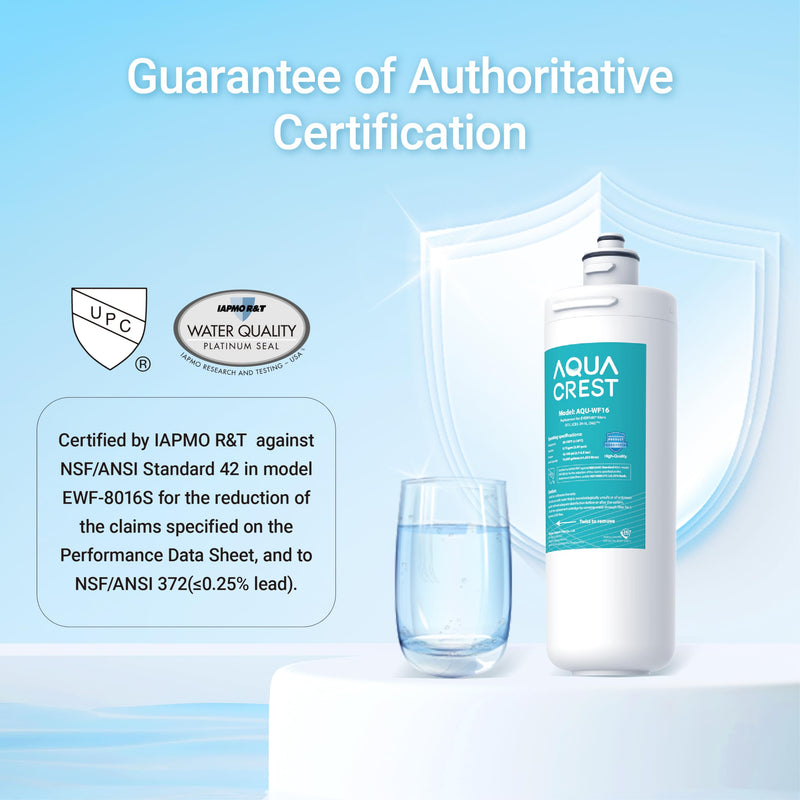 AQUA CREST OCS2 Under Sink Water Filter, Replacement for Everpure OCS2, 2H-L, 2CB5, 2CB-GW, ADC, OW2-Plus, EV9618-02, EV9634-26, EV9634-01, EV9617-05, Aquverse A100, NSF/ANSI 42 Certified