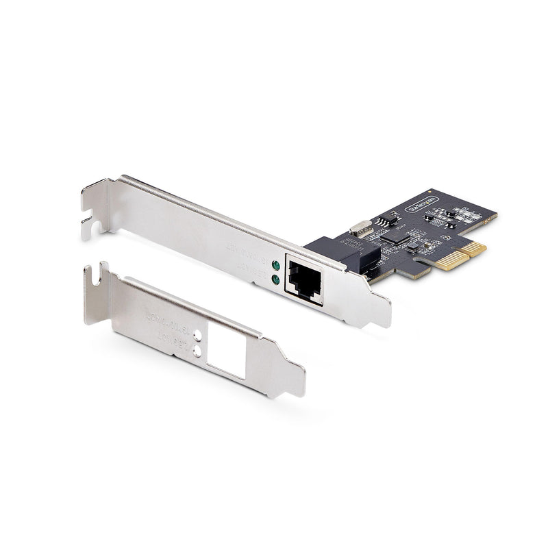 StarTech.com 1-Port 2.5Gbps PCIe Network Card, Computer Network Card, Intel I225-V, Multi-Gigabit Ethernet Interface Card