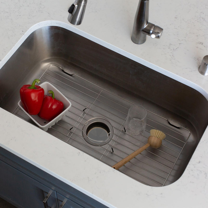 Better Houseware Stainless Steel Sink Protector Sink Mat Stainless Steel Sink Rack for Bottom of Sink Protectors for Kitchen Sinks 18 x 12 x 1 18 x 12.6 x 1