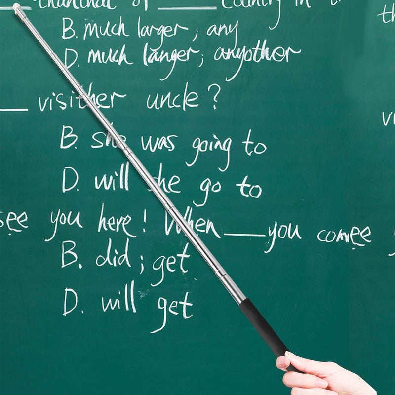 3 Pcs Telescopic Teachers Pointer, Retractable Pointer Whiteboard Pointer for Teachers Coach Presenter Classroom, Extends to 39 Inches