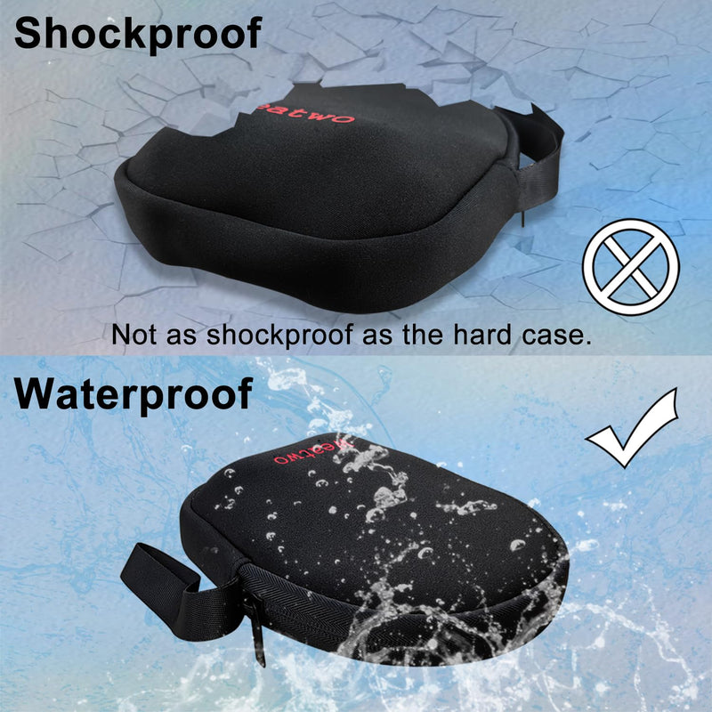 Computer Headsets Headphone Storage Bag, Wired/Wireless Headset Lightweight Case Soft Neoprene Cover Travel Carrying Pouch for Jabra Evolve 20 30 40 65 75 Plantronics Blackwire 3210 3220 3320 CS510 black
