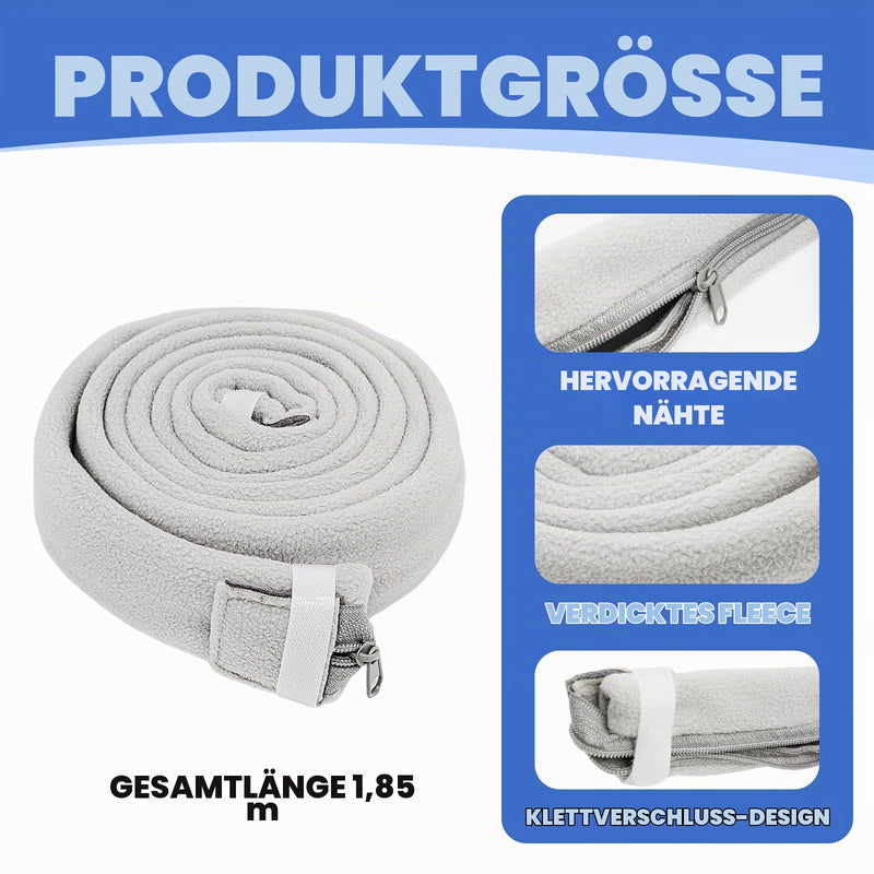 Cpap hose cover, Cpap hose cover, 1.85 m long | Prevents condensation, quiet, no noise (grey) gray