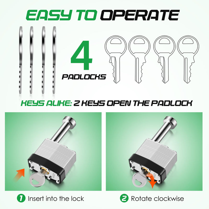 Feekoon 2 Pack Gate Operator Security Pin Lock, Compatible with Mighty Mule FM133, Compatible with GTO FM345, Replace Front Mount Security Pin for Automatic Swing Gate Opener, Theft Prevention (Black) Black