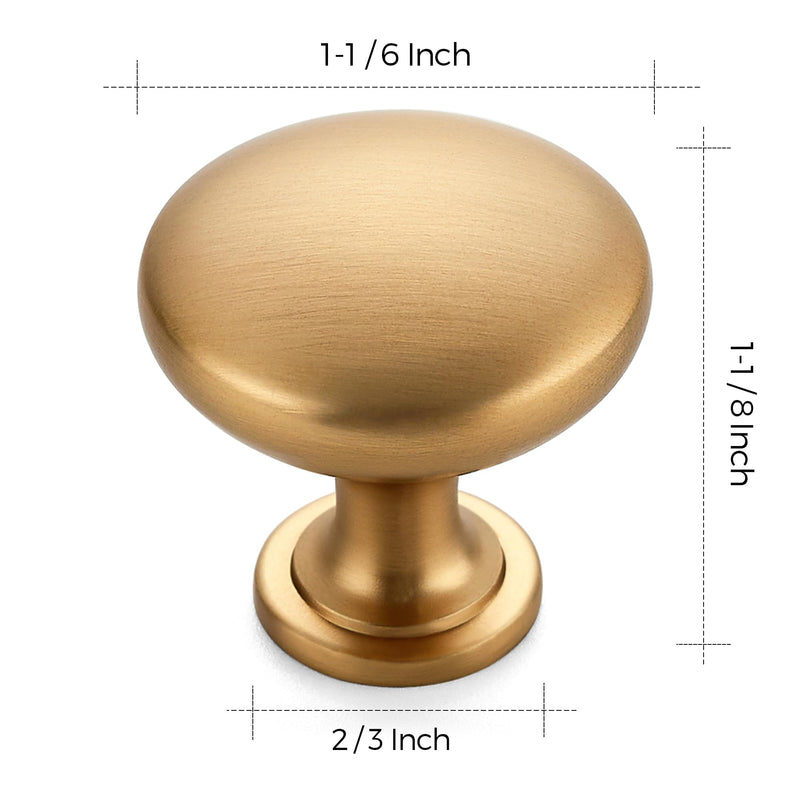 Ravinte 10 Pack Kitchen Cabinet Knobs Dresser Knobs Drawer Champagne Bronze Drawer Pulls Door Handles for Cupboard and Dresser