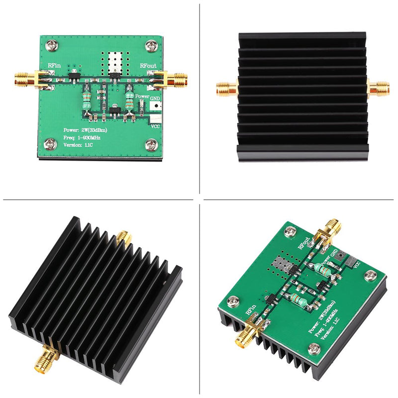 1-930MHz 2W RF power amplifier module FM radio amplifier broadband for FM HF VHF transmission