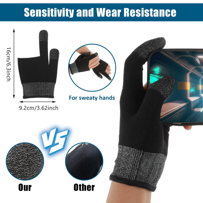 Gaming Gloves for Sweaty Hands Thumb Sleeves Gamer Gloves for Men Mobile Phone Game