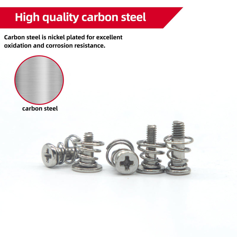 60pcs GPU Graphics Card Back Plate Heatsink Screws Spring Screws Phillips CPU Mainboard Radiator Fixing Bolts M2 M2.5 DIY