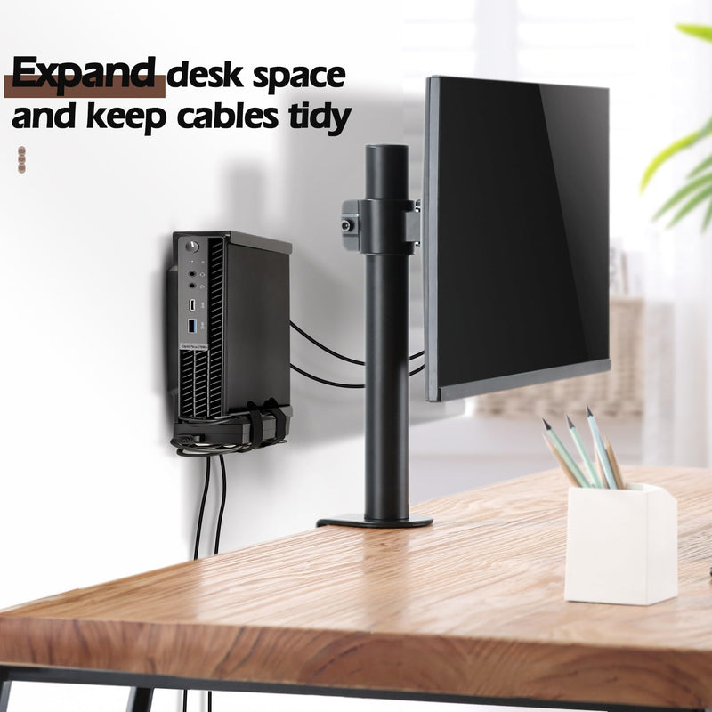 Mini PC Mount Compatible with Lenovo ThinkCentre Tiny, Wall VESA and Under Desk Mount for Lenovo ThinkCentre Tiny Desktops M600 M700 M710Q M715q M720Q M800z M900 M910Q Mini Desktop Bracket