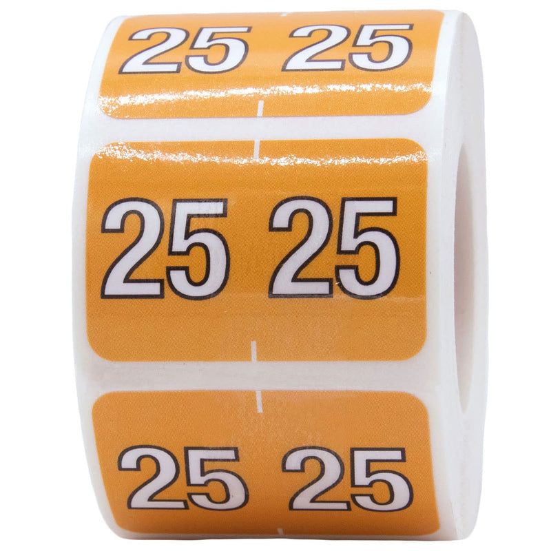 2025 Year Barkley Compatible Filing Medical Healthcare Labels 1 x 1.5 Inch 500 Total Stickers