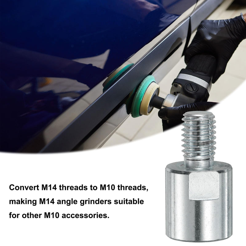 QUARKZMAN M14 Female to M10 Male Adapter Polisher Adapter Pack of 2 | Connection rotary tool connection thread adapter conversion tool, for core drill polishing wheel