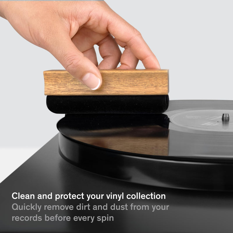 Vinyl Record Cleaning Kit - 5-in-1 Vinyl Record Cleaner Kit Includes Velvet Record Brush, Stylus Brush, Record Cleaning Solution, Cleaning Brush & Storage Bag - Vinyl Cleaning Kit 5pc Essential Kit