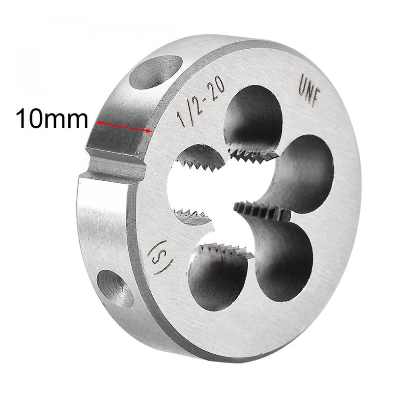 sourcing map 1/2-20 UNF Round Die Machine Thread Die 1.5" OD Tool Steel