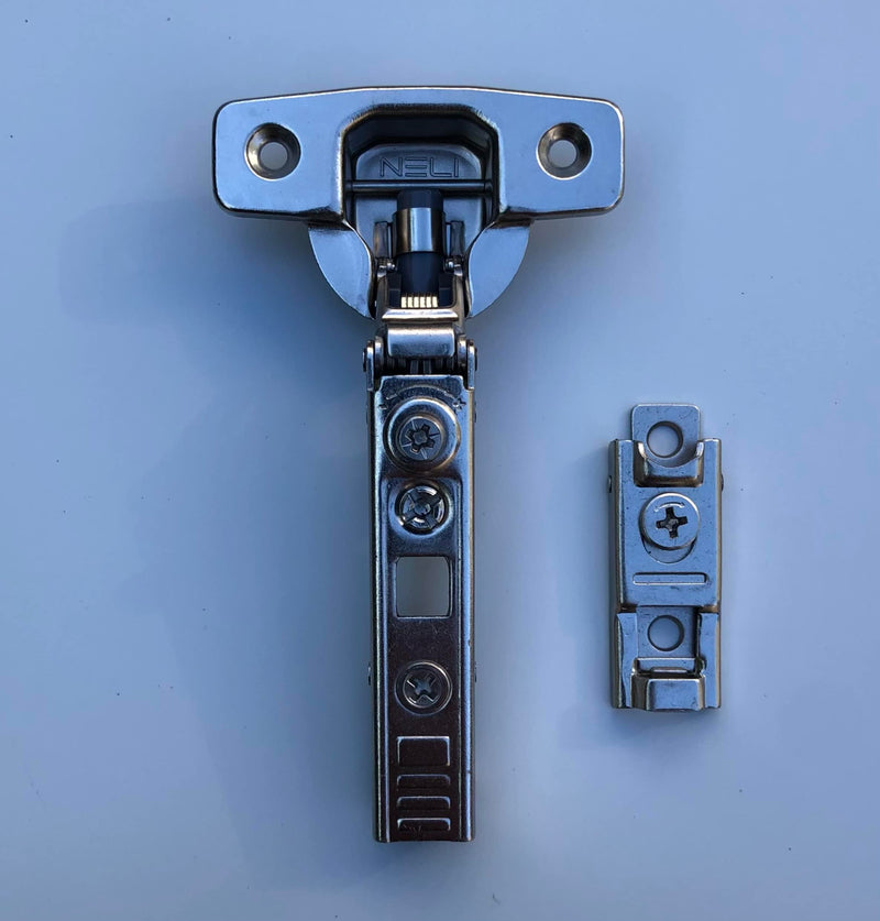 NELI Set of Hinges with Soft Close (New) Suitable for Metod (Such as UTRUSTA Hinges) (NELI 8er-Set) NELI 8er-Set
