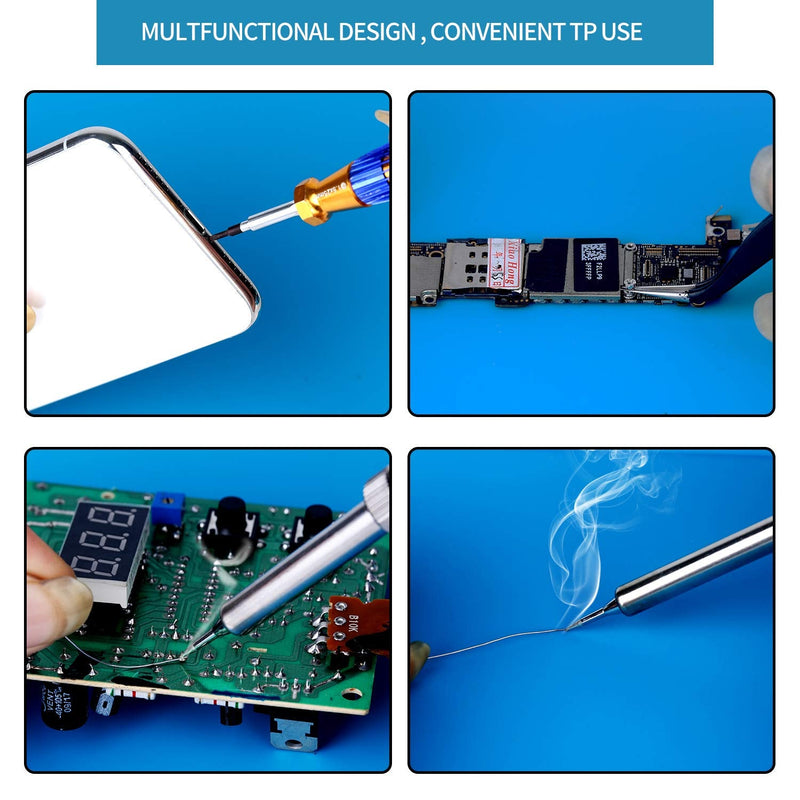 Kaisi S-130 Insulation Silicone Soldering Mat Repair Mat, Heat Resistant Silicone Work Mat 932°F with Scale Ruler and Screw Position for Soldering, CellPhone Electronics Repair, Size: 13.8 x 9.8 inch