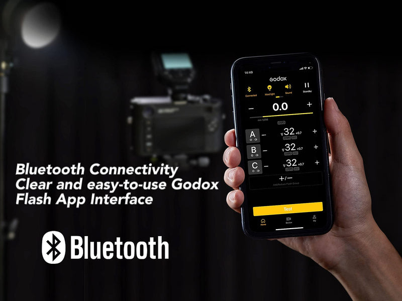 Godox XProII-C TTL Wireless Flash Trigger Compatible for Canon, 1/8000s HSS 2.4G Wireless Flash Transmitter, TTL-Convert-Manual, Extra Large LCD Screen, Bluetooth Connection, New Hotshoe Locking