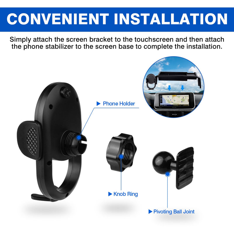 Autorder Car Phone Holder for 2020-2022 KIA Telluride Accessories 10.25-Inch Cell Phone Mount with Dash Organizer Hands-Free 360 Degree Rotation Kia Telluride 20-22 10.25-inch
