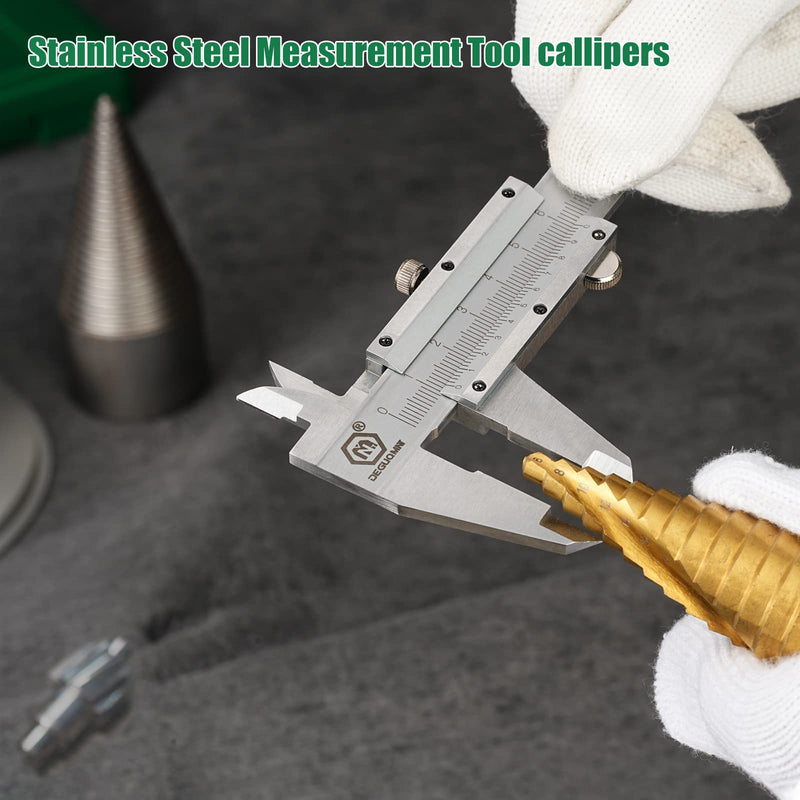 Caliper Analogue 150 mm 6 Inch Stainless Steel Calliper Accuracy 0.02 mm | With 2 mini screwdrivers and 1 storage box