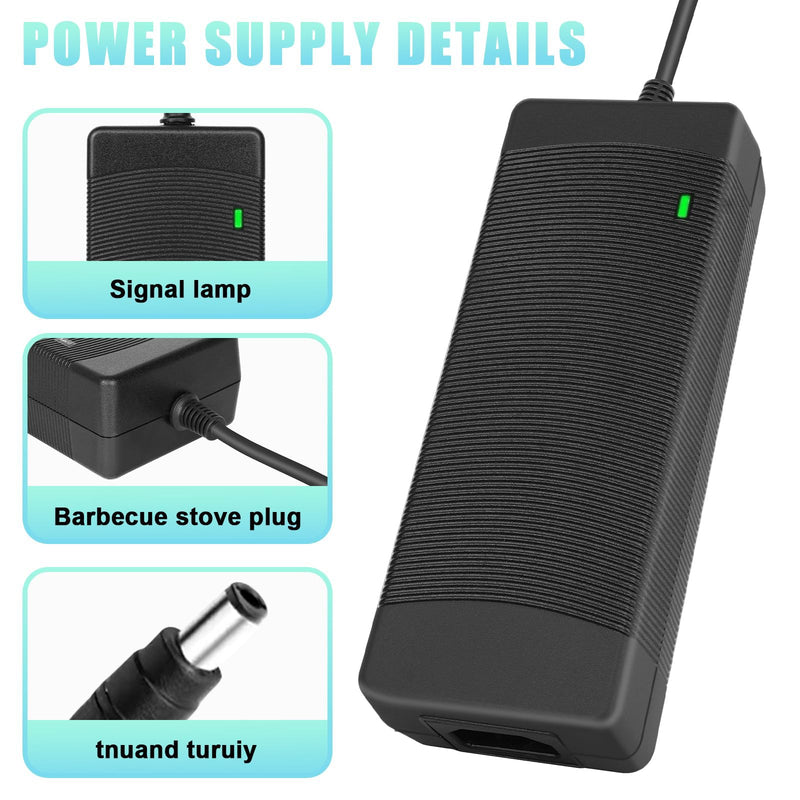 48v Power Supply /48V 2.5A Power Supply Adapter, DC Power Adapter for POE Devices, NVR DVR Network Switches