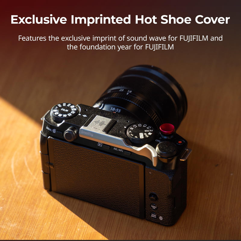 SmallRig Thumb Grip with Hot Shoe Cover for FUJIFILM X-M5 (Silver) - 4877 Silver