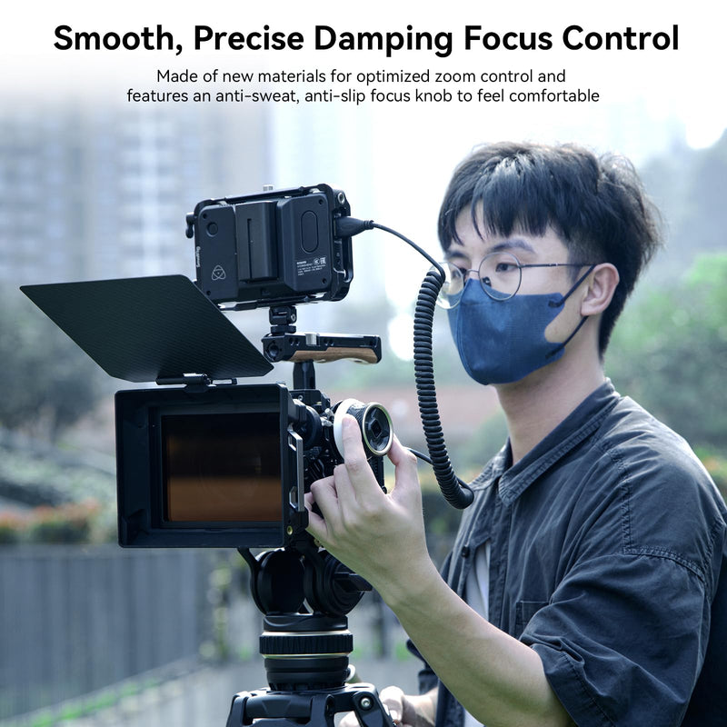 SmallRig Mini Follow Focus with A/B Stops & 15mm Rod Clamp and Snap-on Gear Ring Belt for DLSRs and Mirrorless Cameras, Fits Different Diameter Lenses Up to 114mm - 3010C