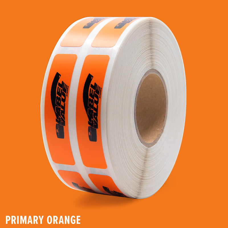 LabelValue Brand - Custom Printed .375” x 1.625” Custom Stickers - 1000 Labels/Roll | Customizable with Text and Graphics - Use for Business or Personal Projects
