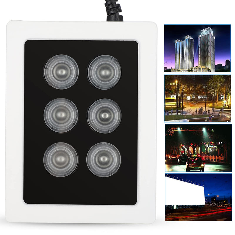 IR Emitter DC12V 6W Infrared Fill Light 6 Lamps IR Emitter IP66 Waterproof for Security Surveillance Camera