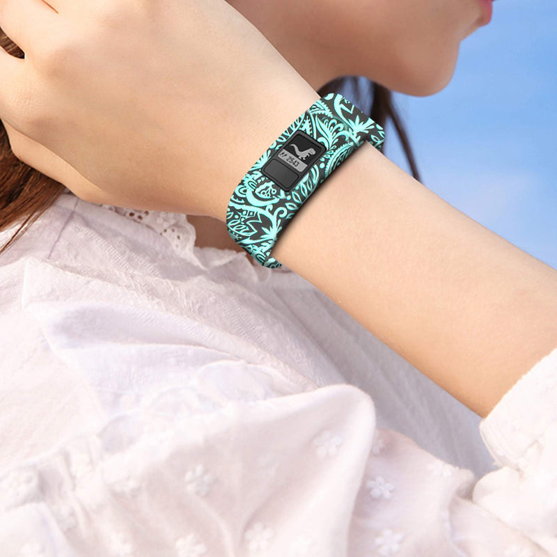 Bands Compatible for Garmin Vivofit JR Bands Vivofit JR 2 Bands/vivofit 3 Bands Accessories Replacement Watchbands Starp for Kids Boys Girls Women with Metal Secure Clasp for Garmin Vivofit 3 JR,3PCS Teal&Teal & Black&Teal & Lavender