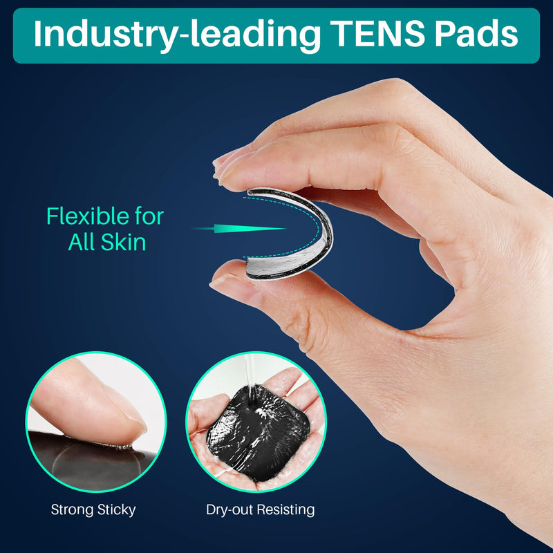 Tens Unit Pads 44 Pcs Tens Electrodes Replacement Pads for Electrotherapy