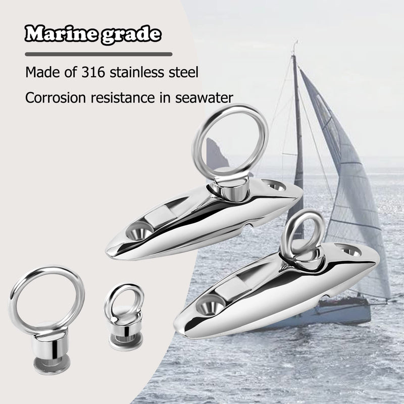 Quick Release Fender Hanger 316 Stainless Steel Fender Hangers,Marine Fender Hanger use for Pontoon Boat,Boat Top Hinges,Swivel Side Mount Hinge,Quick Release Hinge Pack of 2