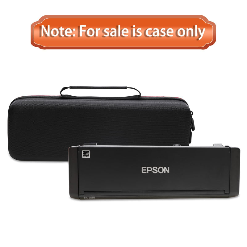 LTGEM Hard Case for Epson Workforce ES-200 / ES-300W / ES-300WR Portable Document Scanner - Travel Protective Carrying Storage Bag for Epson ES-200 Scanner