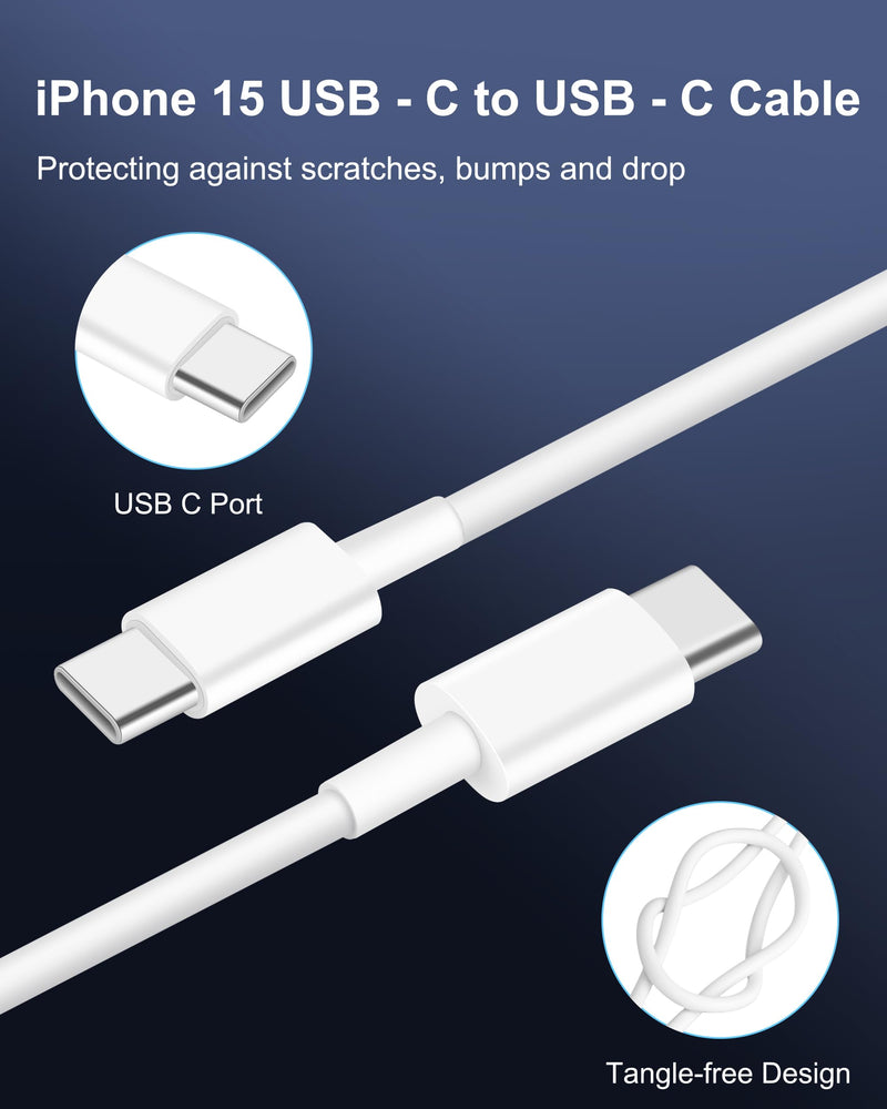 iPhone 15/15 Pro Max Car Charger, 67W 3-Port Fast USB C Car Charger Power Cigarette Lighter Adapter with 3FT USB C to C Cable for iPhone 15/15 Plus/15 Pro Max, iPad Pro/Air/Mini, AirPods Pro