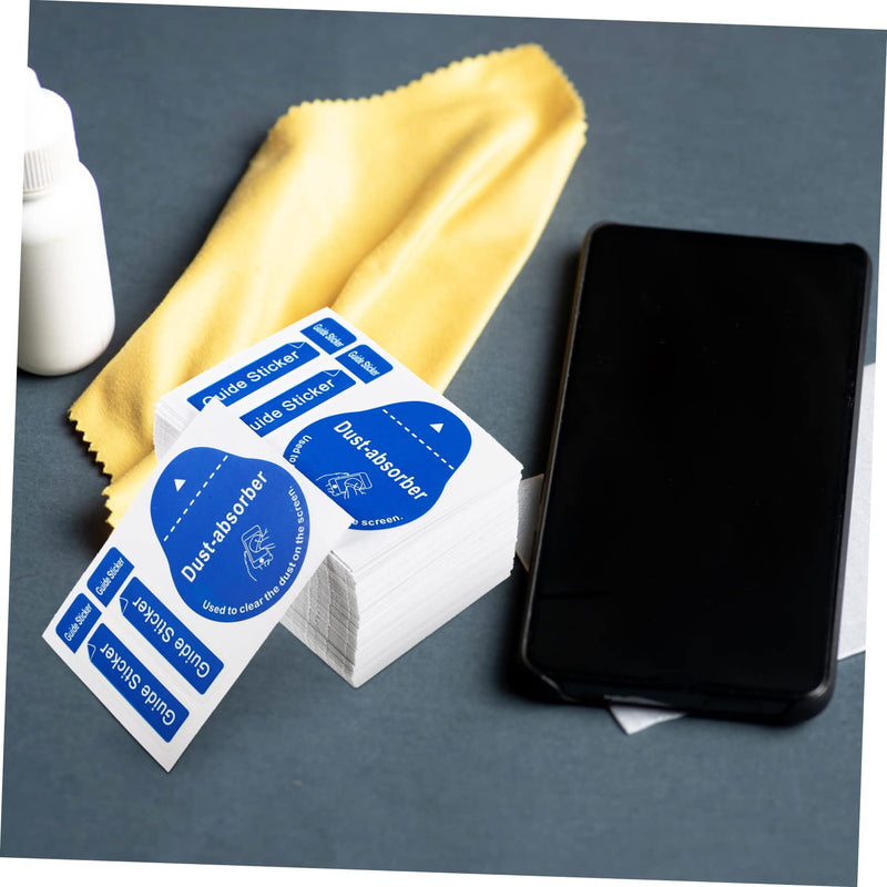 Uonlytech 200pcs Film Dust Removal Sticker LCD Screen Removal Stickers dust Removal Phone Screen Cleaning Tool Screen Cleaner Tool Phone Screen Cleaner Crystal Keyboard Stickers Blue 6X4.3CM