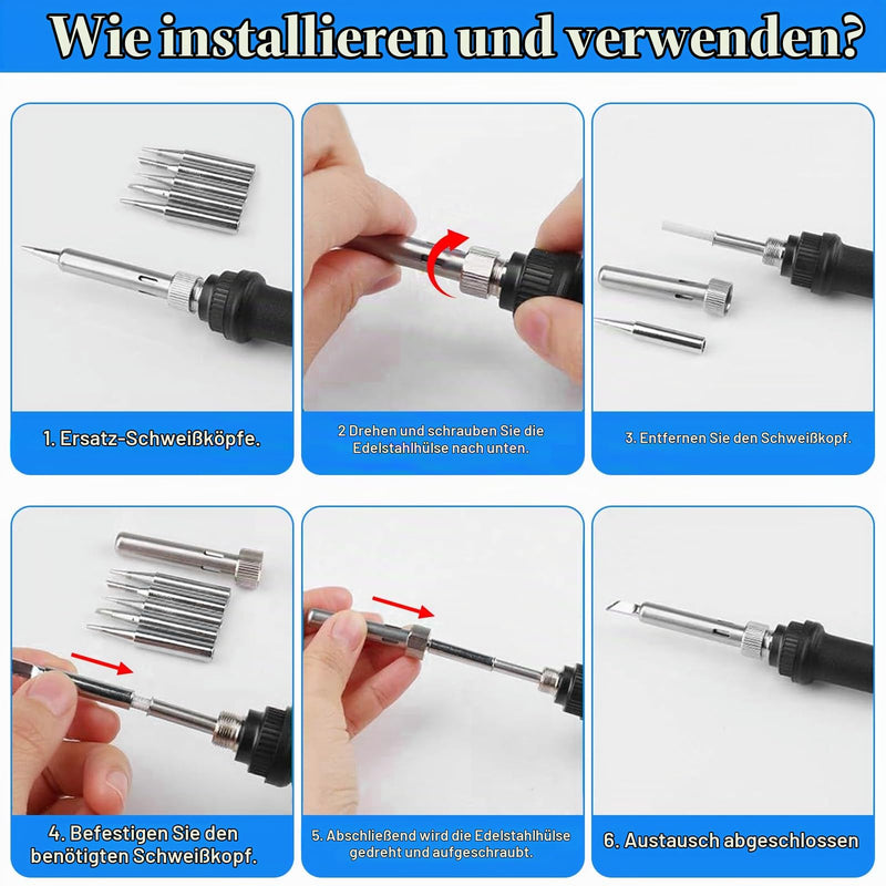 Pack of 12 Soldering Tips, 900M-TB Soldering Tips, Alloy Soldering Tips | Soldering Tip Replacement Soldering Tips Set Use for Soldering Gun, Soldering Station Welding, Soldering etc
