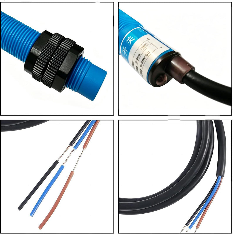 Gebildet 2 pieces M12 inductive proximity sensor switch NPN NO 6-36V 4mm LJ12A3-4-Z/BX LJ12A4-4-Z/BX