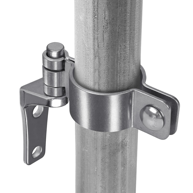 Insaga 2Pack Wall Mount Gate Hinge Cast Farm Gate Hinges Heavy Duty No Welding Design for Outdoor Chain Link Metal Fence Gates with 5/8'' Pin (Screws Not Included) Wall hinge-B