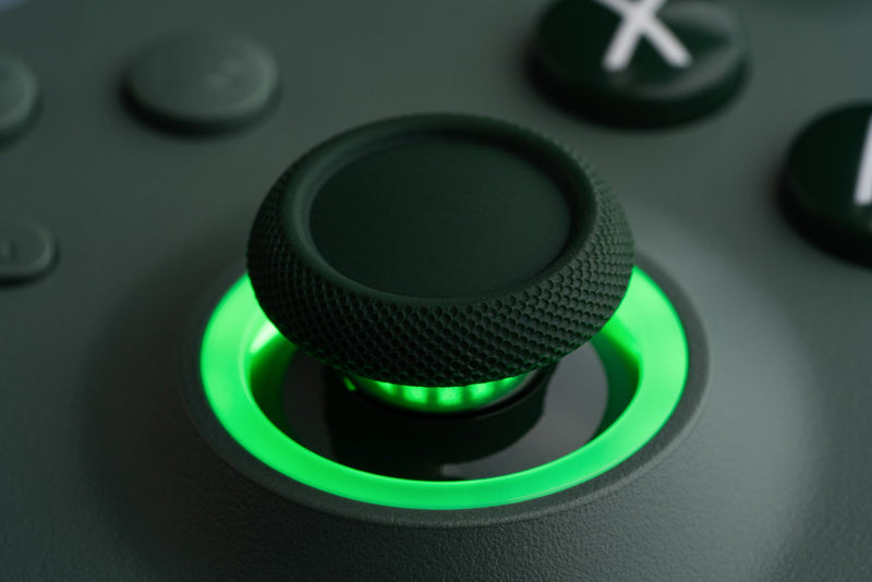 8BitDo Ultimate C Wired Controller for Xbox with Hall Effect Joysticks and Hall Triggers, RGB Lighting Fire Ring, Compatible with Xbox Series X|S, Xbox One, Windows 10/11 - Officially Licensed (Dark Green) Dark Green