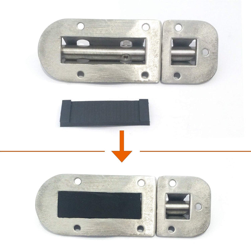 Marine 316 Stainless Steel Heavy Duty 4-3/8 Inch Locker Latch Slide Barrel Bolt for Marine Boat Window/Door/Hatch/Cabinet