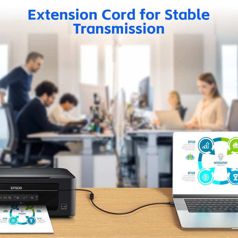7FT USB 3.0 Extender Cord (3 Pack) - A to Female, Compatible with Flash Drive, Hard Drive, Card Reader, Webcam, Printer, Keyboard, Mouse, Playstation, Xbox, VR Headset 7FT 3 Pack