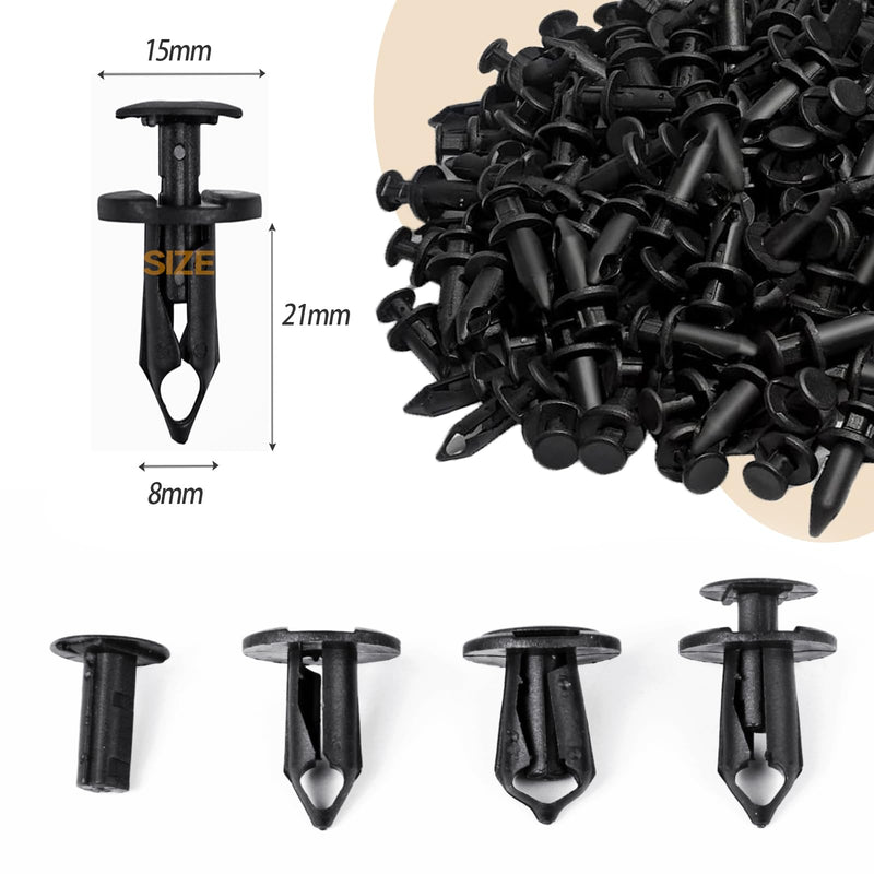 150pcs ATV UTV Body Fastener Rivets Push Pin Compatible with Can Am 293150089 Polaris 7661855 RZR Ranger Suzuki Kawasaki Rancher 90653-HC4-900 Plastic Fender Clips