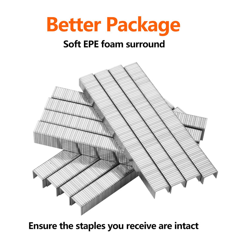Heavy Duty T50 304 Stainless Steel Staples 3520-Count 4 Sizes Includes: 5/16", 3/8", 1/2", 9/16", Assorted Size Project Pack for T50 Stapler 5/16", 3/8", 1/2", 9/16" - 3520 Count