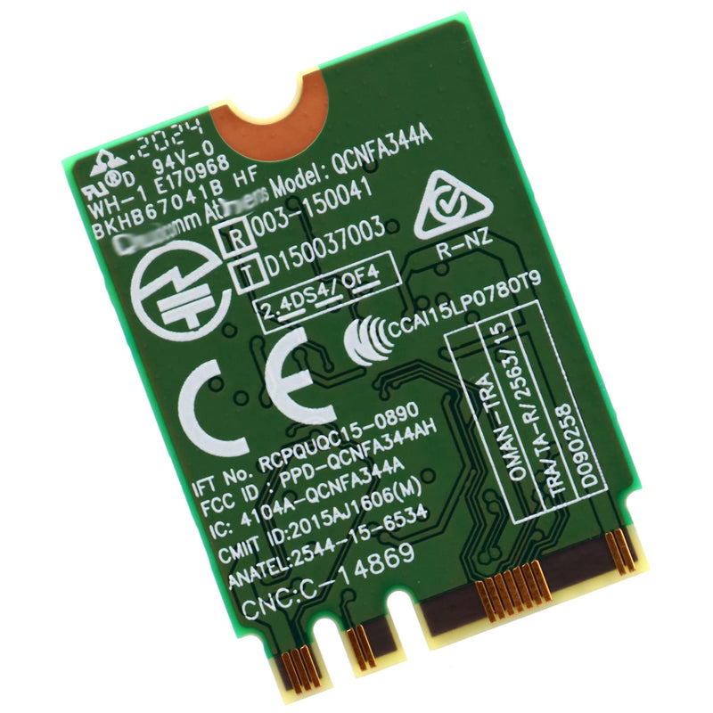 Deal4GO QCNFA344A 802.11ac 867Mbps 5GHz M.2 Wireless WLAN WiFi Adapter Card w/Bluetooth 4.1 for Dell Acer ASUS Laptop Qualcomm Atheros NFA344A Windows 7/8/10