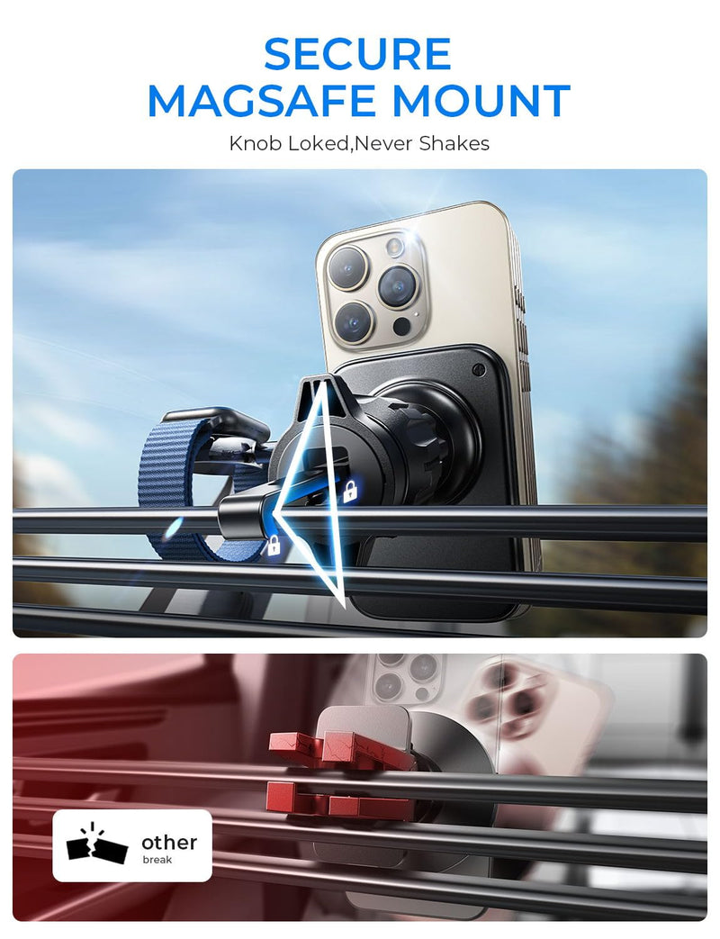 LISEN Primes for Day Delas 2 in 1 for 18W MagSafe Car Mount Charger, Wireless Vent Charger Magnetic Phone Holder Mount for iPhone Car Accessories for iPhone 16 15 14 13 12 Pro Max Plus and Apple Watch