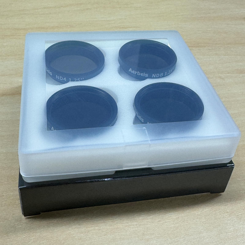 Telescope Filter, Neutral Density Filter Kits ND4 ND8 ND16 ND32, Reduces Moon Glare and Enhances Lunar Crater Details,Prevent Image Overexposure, 1.25" Eyepieces Accessory
